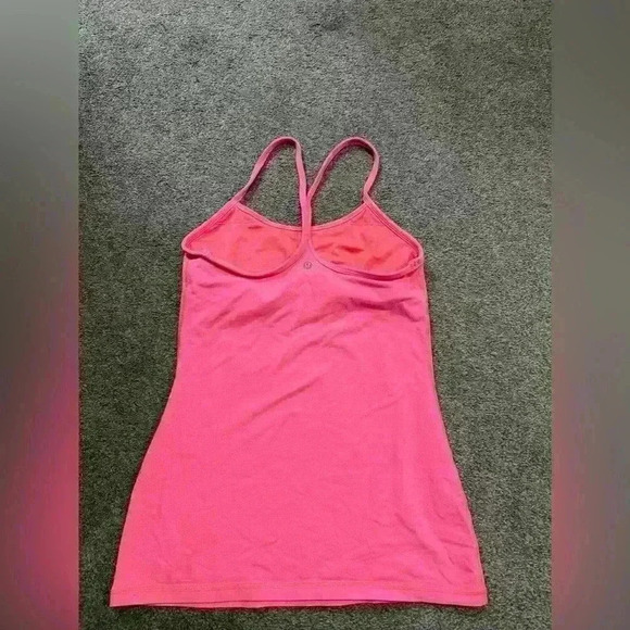 Lululemon Power Y Tank in Barbie Pink Size 6 - Picture 4 of 6